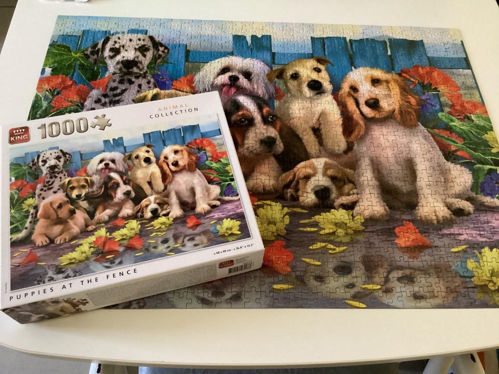 Puzzel van hondjes 1000 stuks, Ophalen of Verzenden, 500 t/m 1500 stukjes