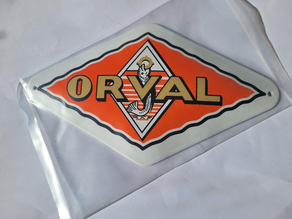 Tres jolie plaque ORVAL émaillée, Enlèvement ou Envoi, Neuf, Panneau publicitaire
