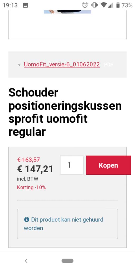 Nieuwe schouder positioneringskussen, Ophalen of Verzenden, Nieuw