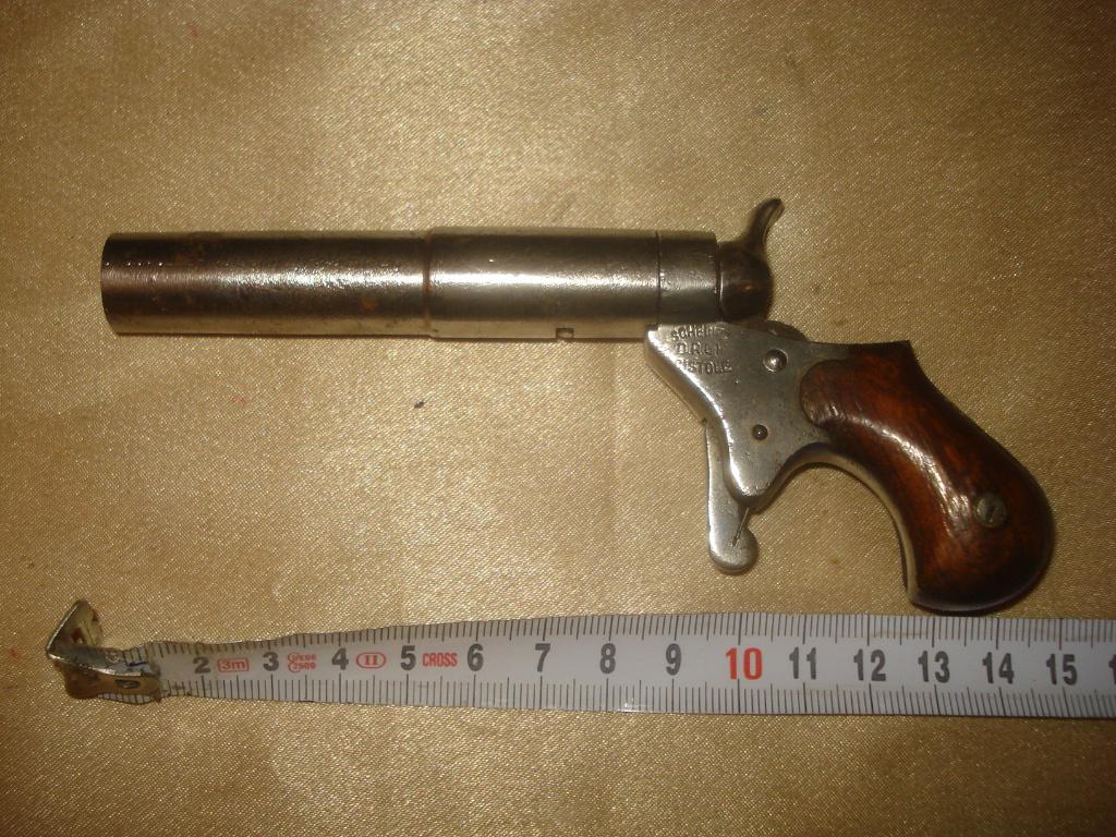 Ancien Pistolet Lance-Fusées Allemand Scheintod DRGM 1890, Antiquités & Art, Enlèvement ou Envoi