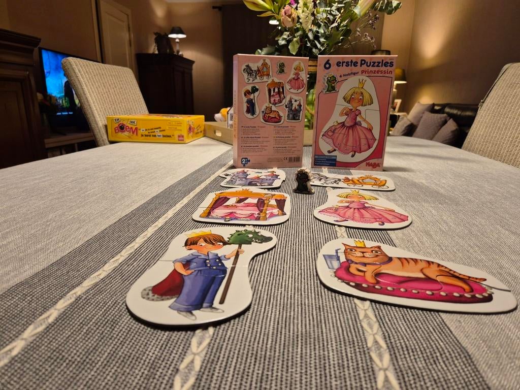HABA prinsesje, 6 verschillende puzzels., Ophalen of Verzenden, Zo goed als nieuw