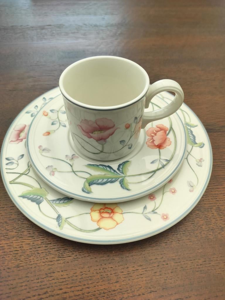 koffieservies Villeroy & Boch, met taartbordjes, 8 pers,, Antiek en Kunst, Antiek | Servies los, Ophalen of Verzenden
