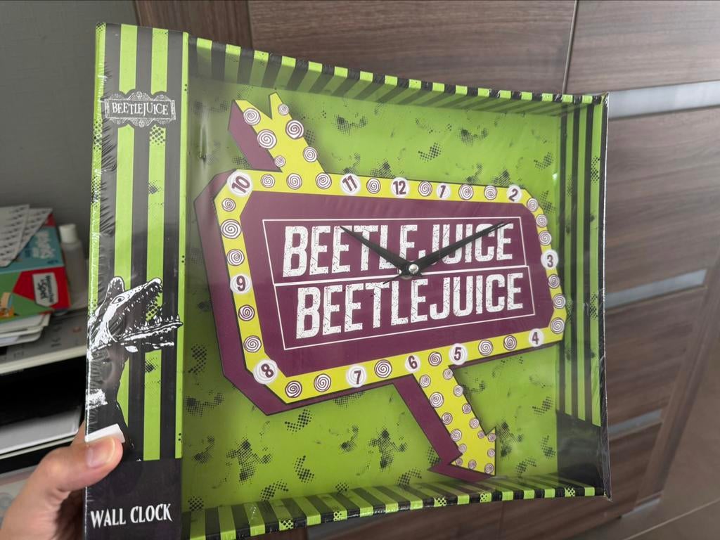Wandklok Beetlejuice, Ophalen of Verzenden, Nieuw in verpakking