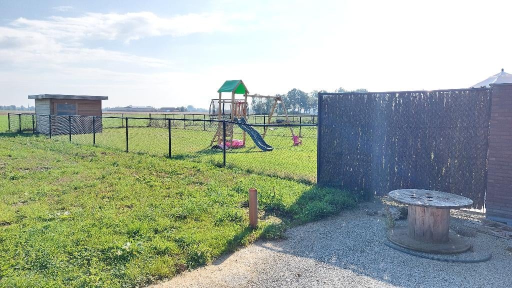 Clôture : grillage harmonica + poteaux (noir), Jardin & Terrasse, Gaze & Fils, Comme neuf, Treillis, 20 mètres ou plus, Enlèvement