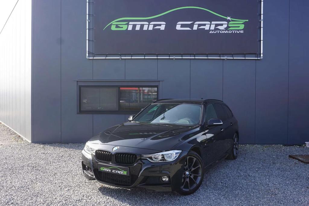 BMW 3 Serie 318 iA Touring M Pack Auto. Nav-PDC-Cam-Leder-Ga, Auto's, Gebruikt, 136 pk, Zwart, Leder