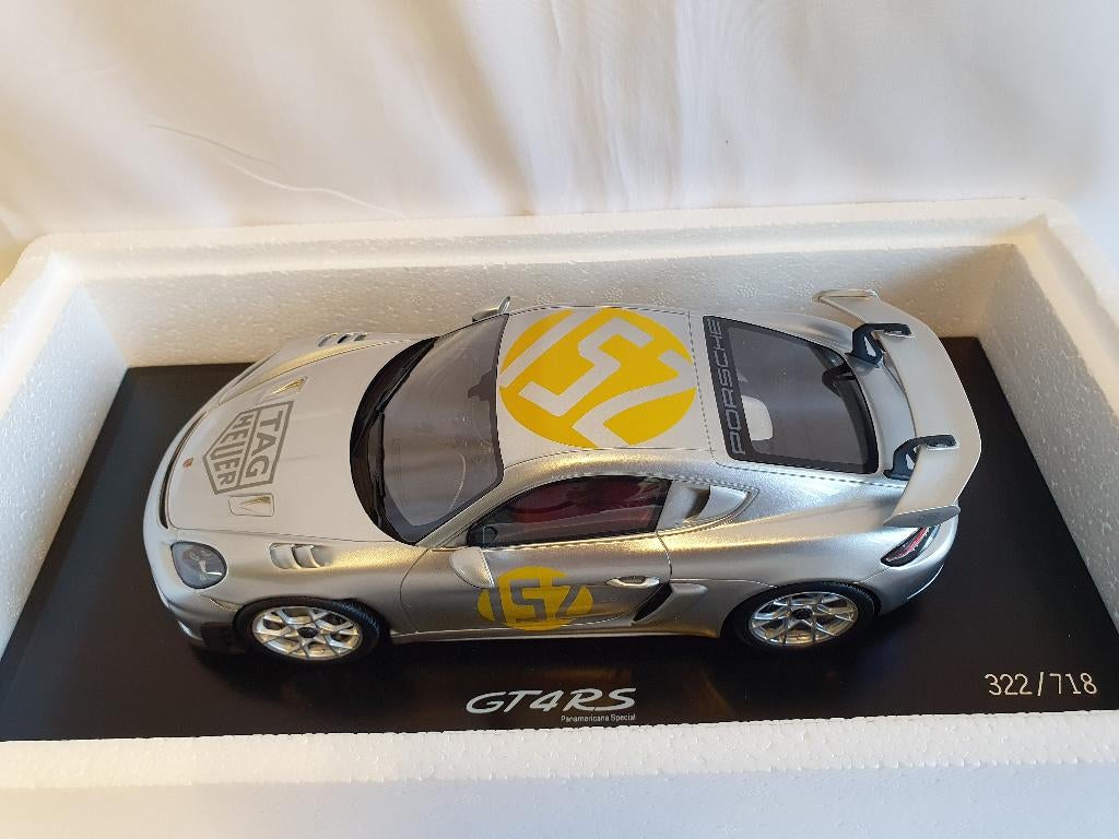 Porsche 718 (982) Cayman GT4 RS 1:18 Spark Dealer Editon, Ophalen of Verzenden, Nieuw, Auto, Overige merken