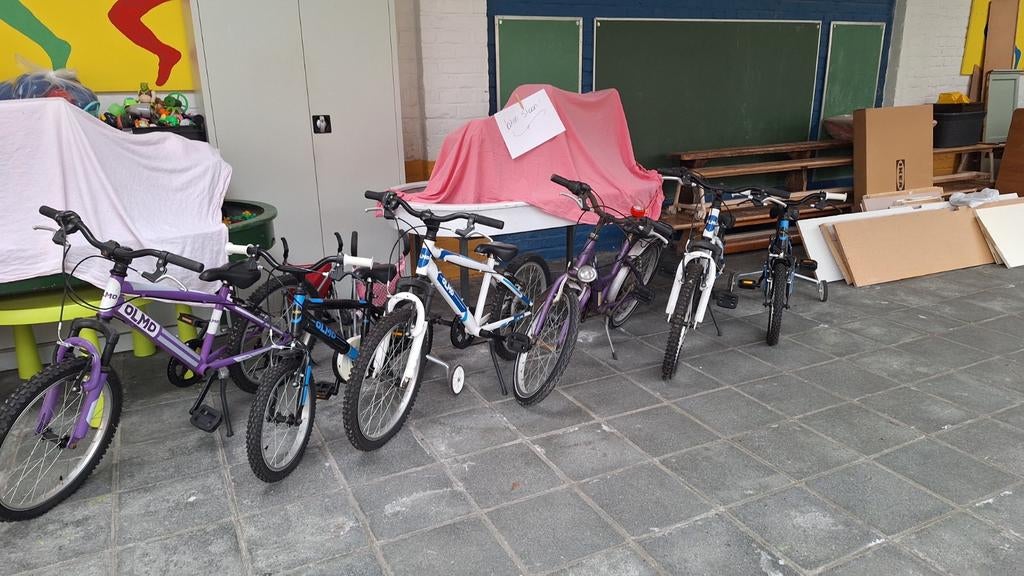 kinderfietsen, Ophalen