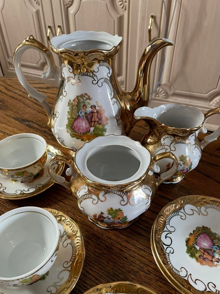 Magnifique service à café/ thé porcelaine Winterling Bavaria, Antiek en Kunst, Antiek | Servies compleet, Ophalen of Verzenden