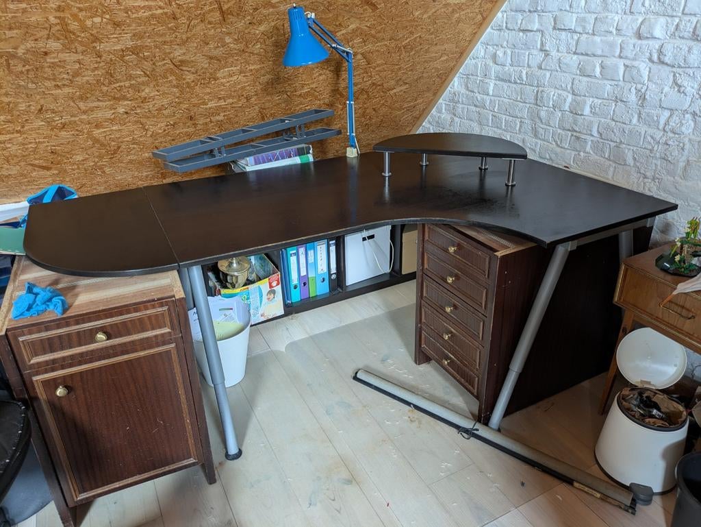 Hoekbureau Galant van Ikea, Huis en Inrichting, Bureaus, Ophalen