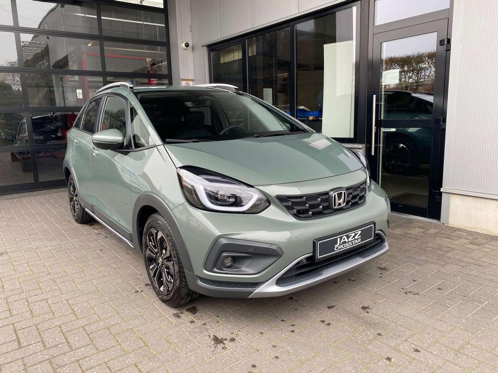 Honda Jazz Jazz 1.5i Hybrid Advance Crosstar -€4750 Kortin, Autos, Achat, Euro 6, Entreprise, Noir