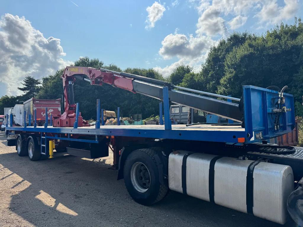 Renders *CRANE PALFINGER PK4500A-STEERING AXXLE* (bj 1993), Auto's, Vrachtwagens, Blauw, Overige brandstoffen, Bedrijf, Aanhangers en Opleggers