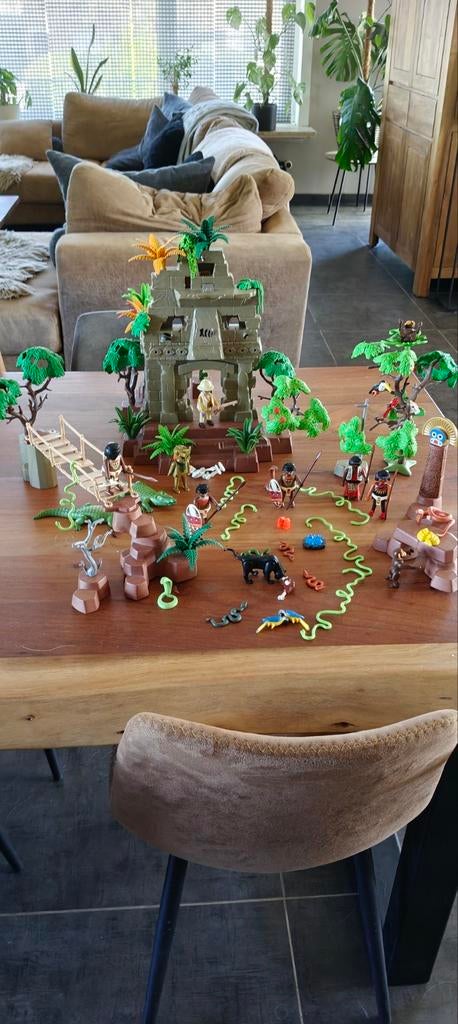 Playmobil jungle met tempel enz, Kinderen en Baby's, Speelgoed | Playmobil, Verzenden