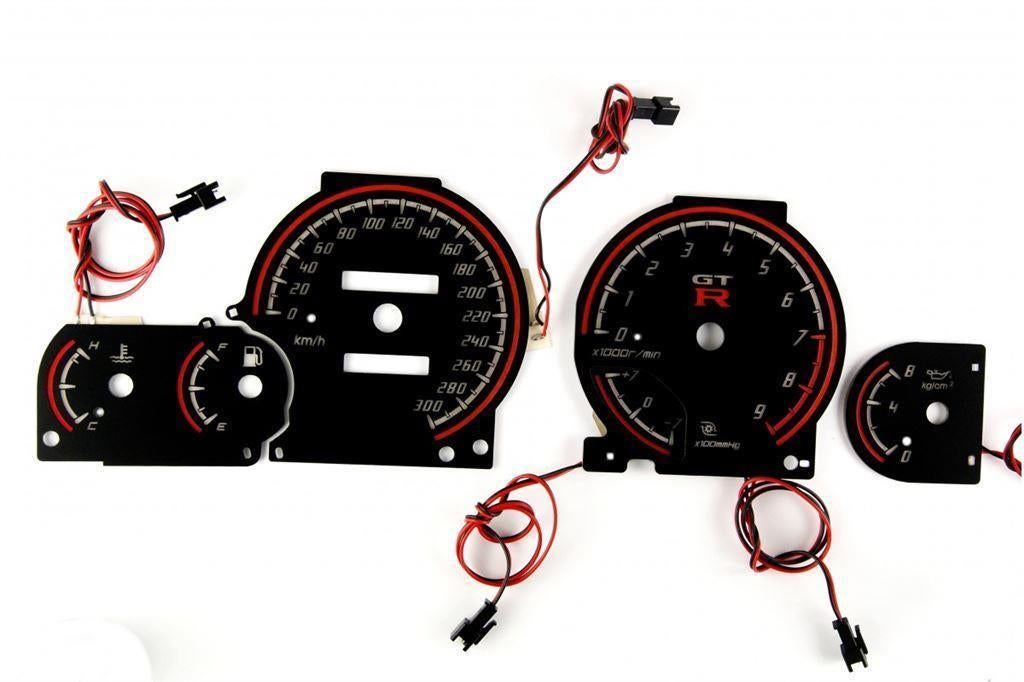 Nissan Skyline GT-R R33 – Indiglo Tellerplaten, Ophalen of Verzenden