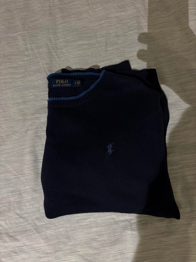 Pull Polo Ralph Lauren, Verzenden, Zo goed als nieuw, Maat 52/54 (L), Blauw