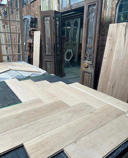 TIJDELIJKE AANBIEDING; EIKEN VISGRAAT VLOER, Tuin en Terras, Tuinstekers, Ophalen