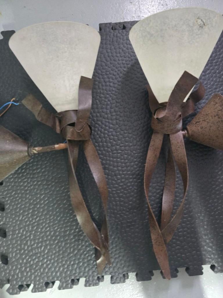 Terzani wandlampen set (2x) – Murano glas vintage Italiaans, Enlèvement