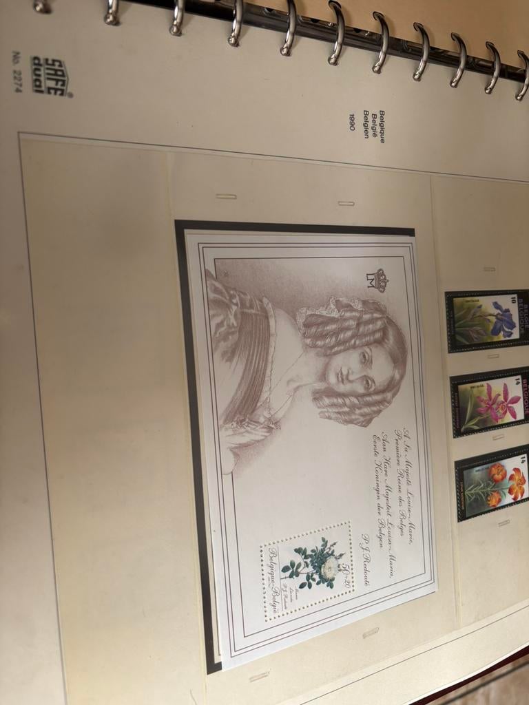 Vend album safe dual Belgique de 1990a 1996, Postzegels en Munten, Ophalen of Verzenden, Verzamelalbum