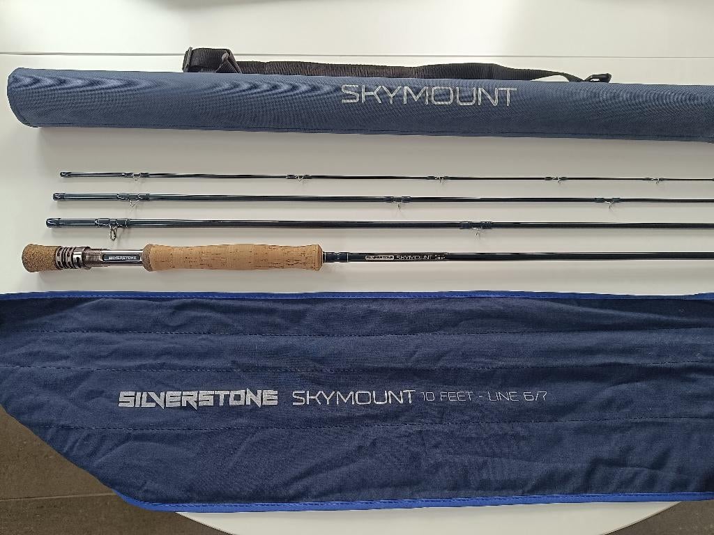 Canne à mouche SILVERSTONE SKYMOUNT 10' Soie 6/7 (4 brins), Ophalen, Zo goed als nieuw, Overige typen