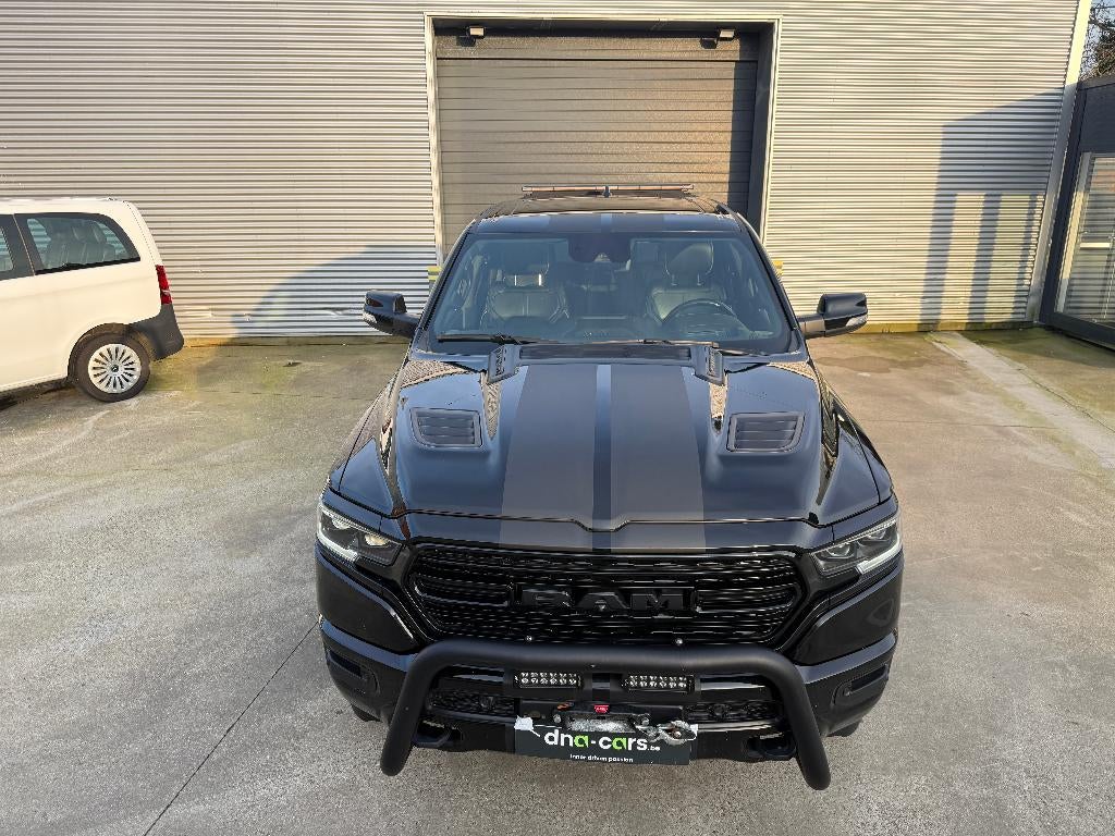 RAM LIMITED / NIGHT / WINCH / V8 5.7 / PANO / LPG 352L, Auto's, Zwart, Leder, Bedrijf, 5 zetels