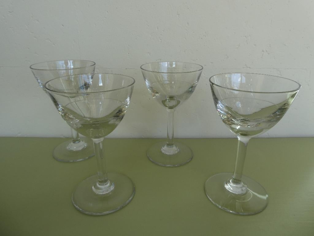 Verres à cocktail anciens, verres à vin, Collections, Enlèvement ou Envoi, Utilisé, Autres types