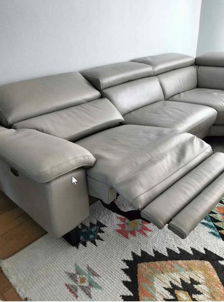 leder sofa elektrisch zogoed als nieuw, Ophalen