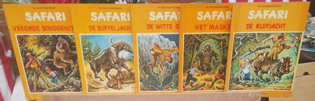 strips Safari/Vandersteen uitzoeken ,2,50 stuk mooie staat, Livres, BD, Plusieurs BD, Enlèvement ou Envoi, Willy Vandersteen, Utilisé