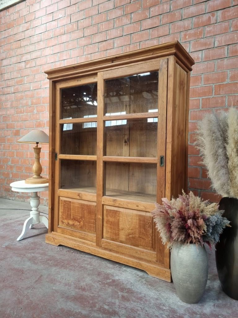 Teak buffetkast/vitrinekast  art:39/26.2