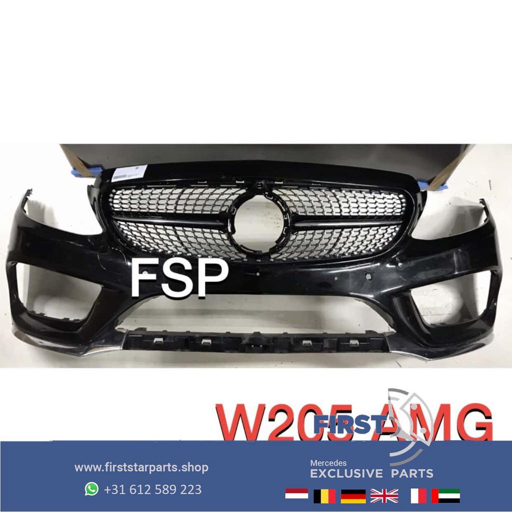 W205 C205 C43 AMG Coupé Cabrio Voorbumper + diamond gril Ori, Auto-onderdelen, Gebruikt, -, Voor, Ophalen of Verzenden