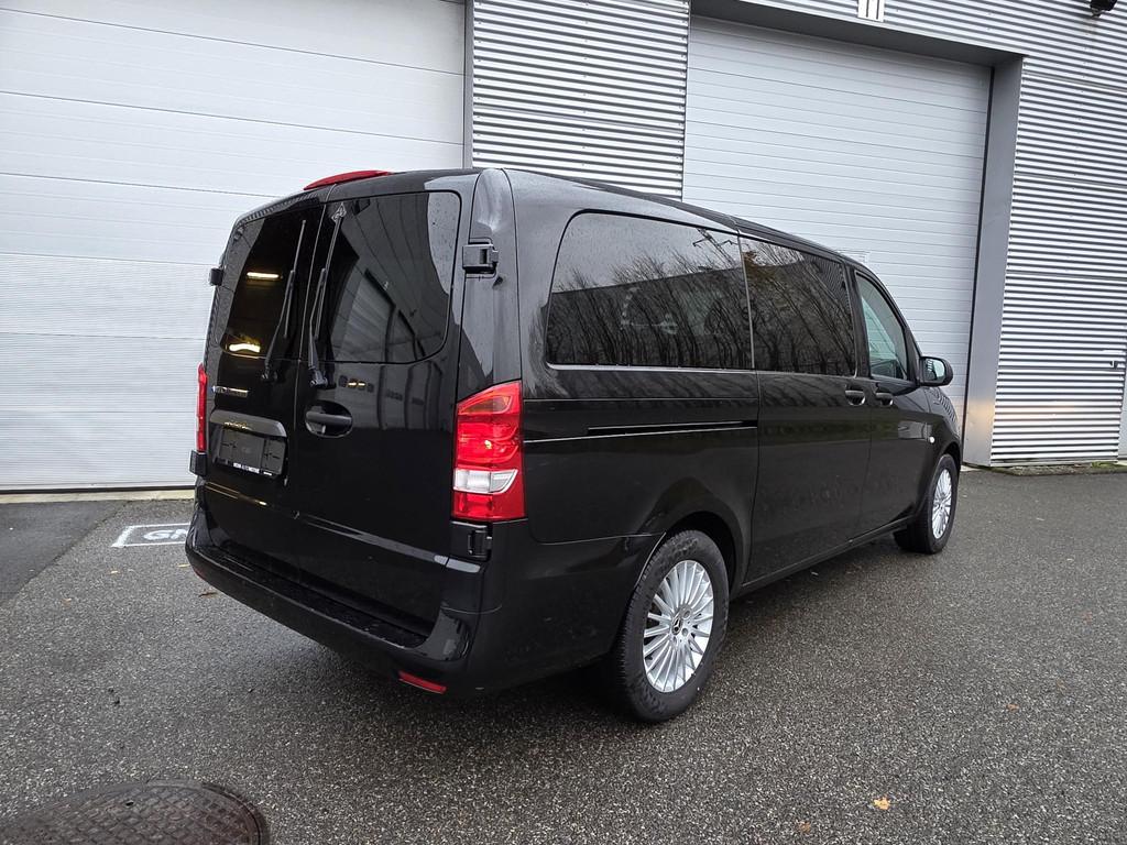 Mercedes-Benz e-Vito 129 Tourer L2 Pro - 3 plaatsen! | Audio, Auto's, 4 deurs, Gebruikt, Emergency brake assist, Zwart