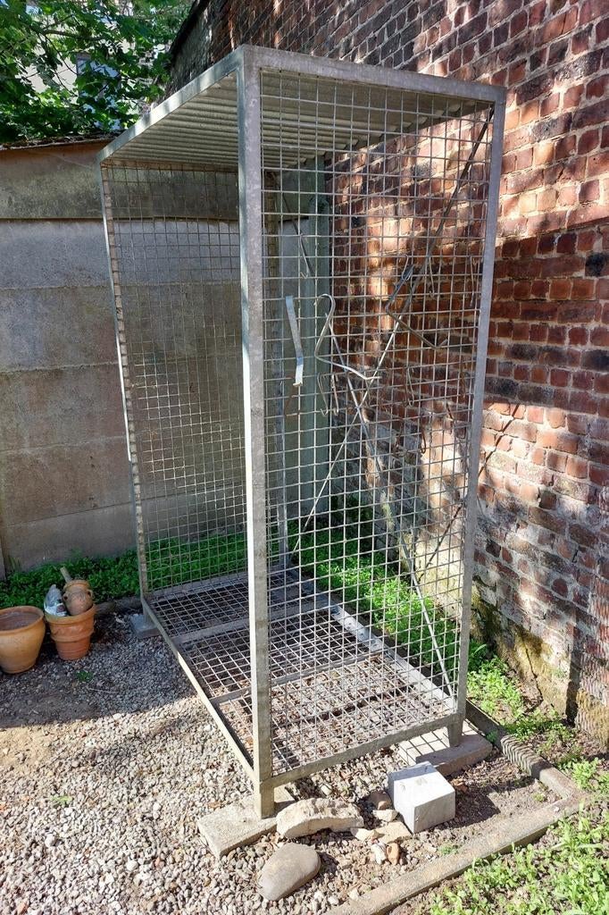 Cage Métallique - Rangement Bois - Acier Inoxydable, Enlèvement, Comme neuf, Métal, Autres types