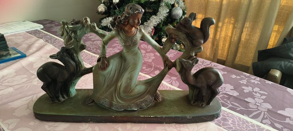 Art Deco beeld van atelier "Arnova" 30cm op 50cm, Enlèvement