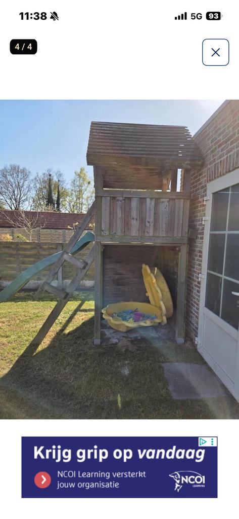 Speeltuin, Kinderen en Baby's, Speelgoed | Buiten | Speeltoestellen, Zo goed als nieuw, Glijbaan, Ophalen