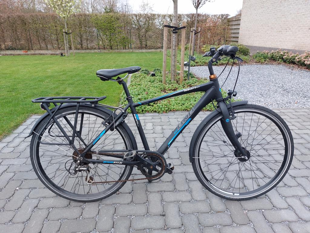 Jongensfiets BNB 28inch - zwart met blauw, Fietsen en Brommers, Ophalen, Gebruikt, 26 inch of meer, Versnellingen