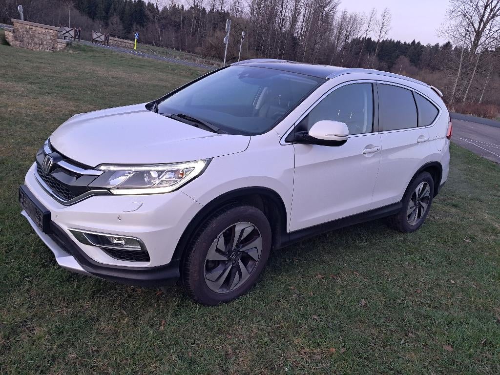 Honda CRV 1600 Diesel Executive Automatique 4WD FULL OPTION, Auto's, Honda, Automaat, 4 cilinders, Wit, Leder