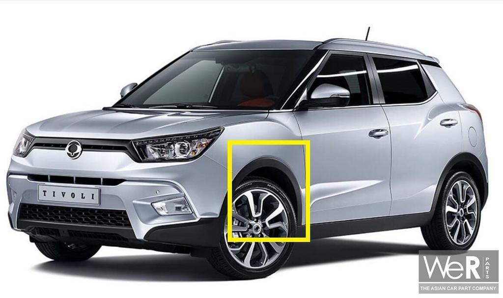 Wielrand linksvoor SsangYong Tivoli of XLV 2015 - 2019. 7951, Voor, KGM Europe GmbH, Ophalen of Verzenden, Spatbord