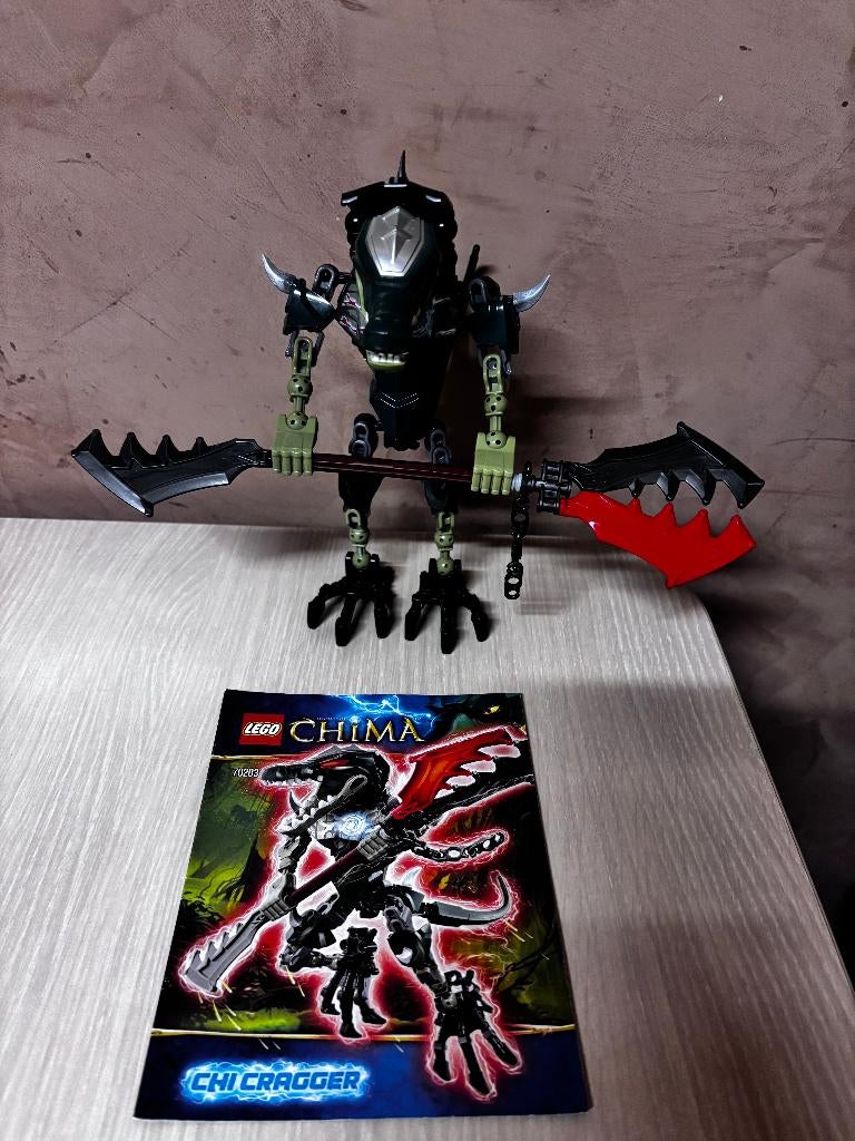 Lego Chima 70203 Chi Cragger volledig met boekje, Ophalen of Verzenden, Zo goed als nieuw, Complete set, Lego