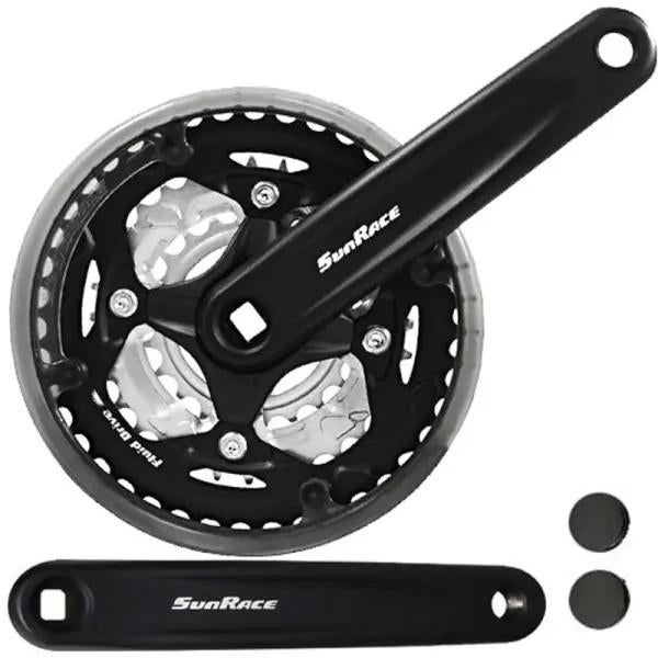 SunRace crankstel FCM500 24-34-42T 170 mm, Fietsen en Brommers, Fietsonderdelen, Ophalen of Verzenden