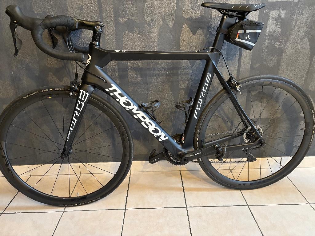 Thompson Force Carbon Comp + accessoires, Fietsen en Brommers, 28 inch, Carbon, Heren, Zo goed als nieuw