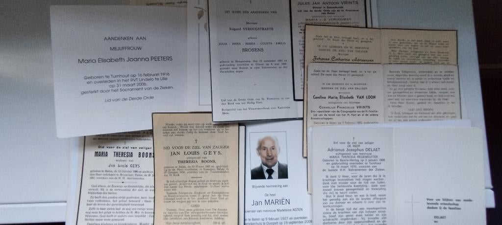 Bidprentjes Noord-Oost A'werpen, Verzamelen, Bidprentjes en Rouwkaarten, Ophalen of Verzenden, Bidprentje