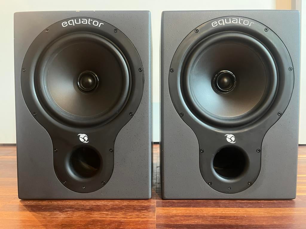 Equator D8 coaxiale studiomonitors (+ statieven!), Autres marques, 60 à 120 watts, Enlèvement, Utilisé