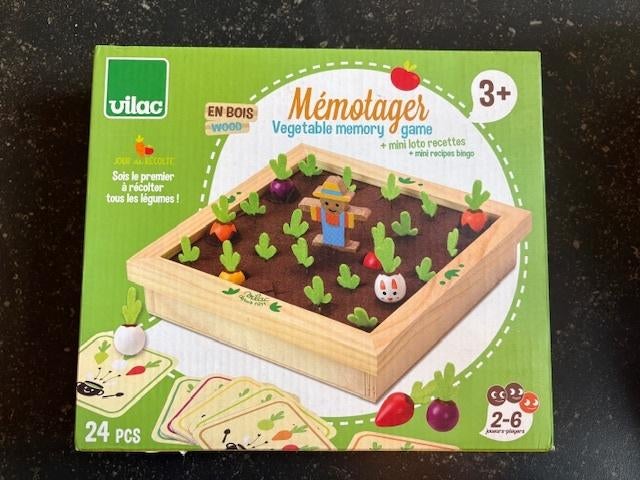Vilac memoryspel groententuin (hout en in perfecte staat), Kinderen en Baby's, Speelgoed | Educatief en Creatief, Ophalen of Verzenden