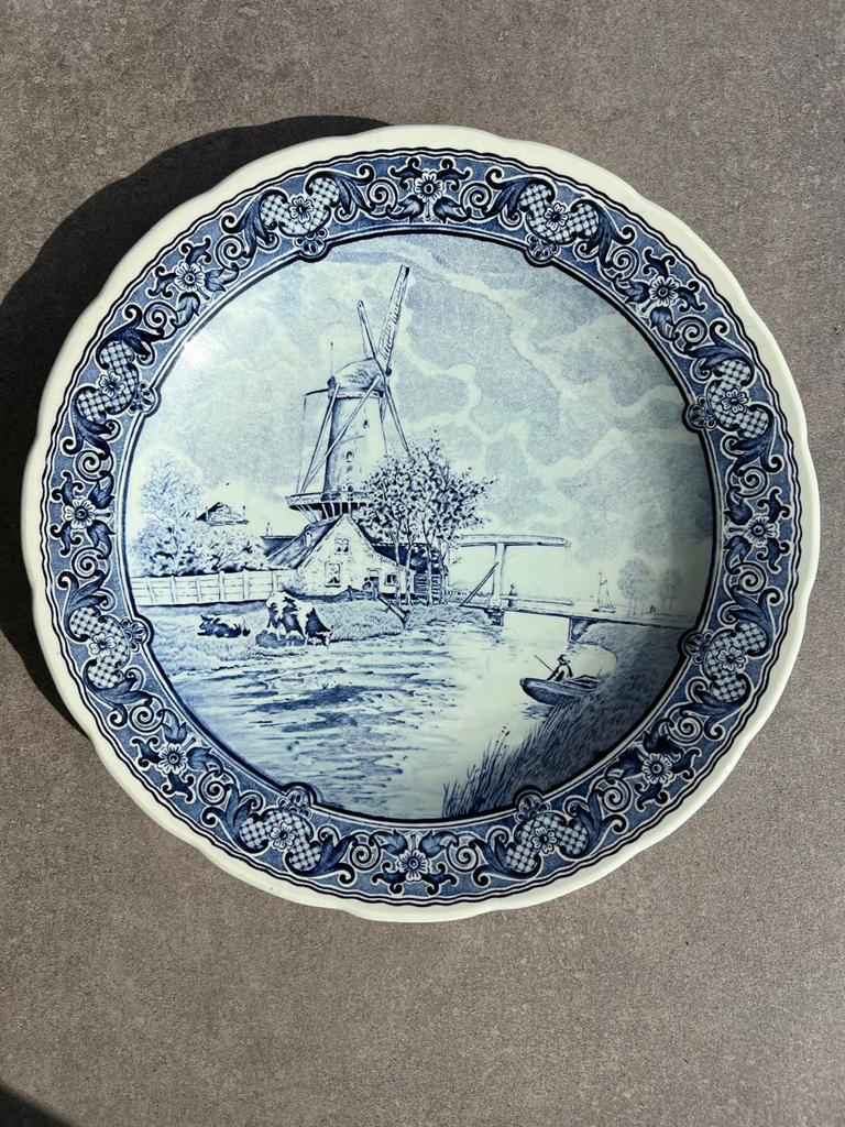 Stunning Royal Boch Belgium Wall Plate - Classic Delft Blue, Ophalen of Verzenden, Zo goed als nieuw