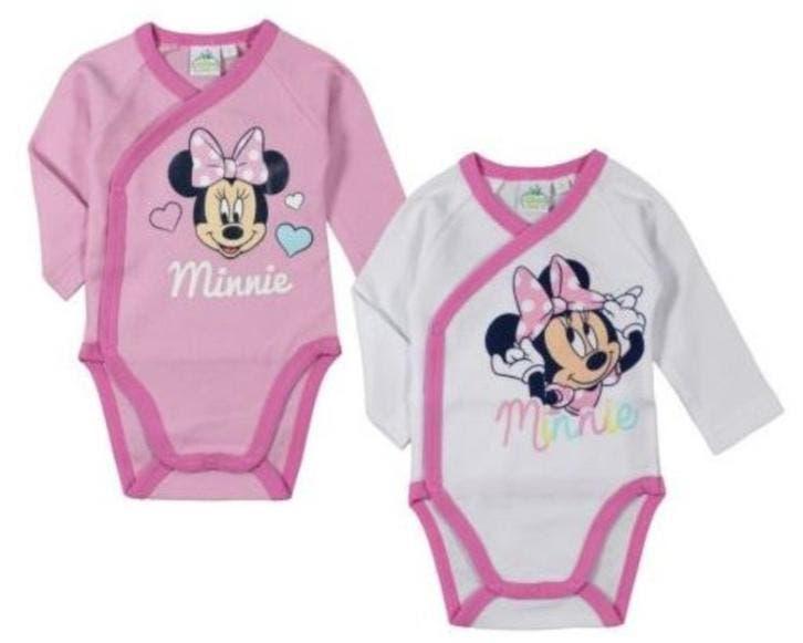 Minnie Mouse Rompertje Lange Mouw - Maat 50 en 56 - Disney, Enfants & Bébés, Vêtements de bébé | Taille 56, Neuf, Enlèvement ou Envoi