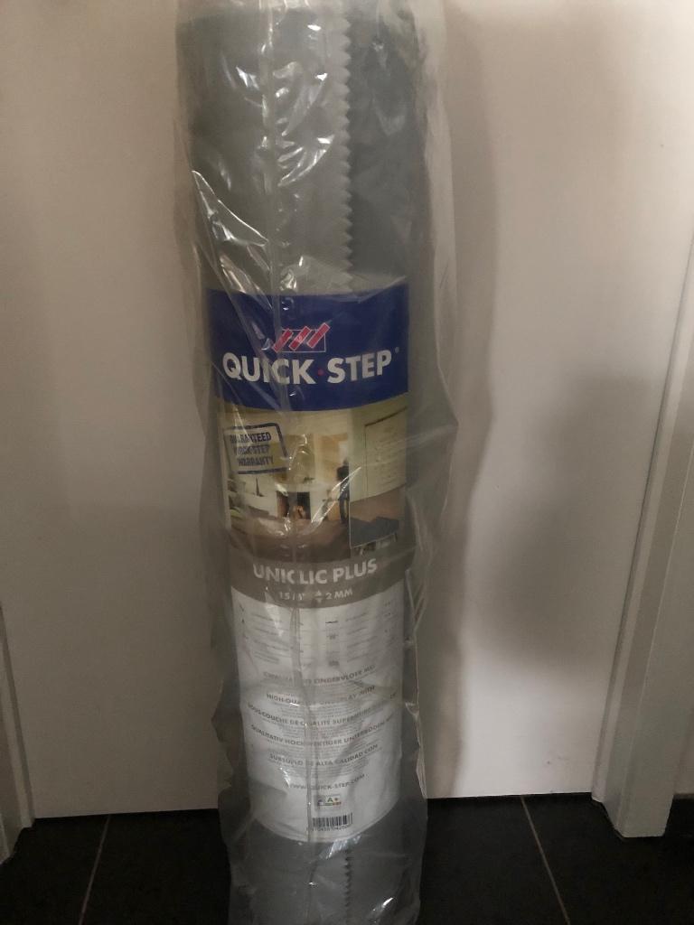Sous couche Quick Step Uniclic Plus 15m2 - 2mm (2 rouleaux), Bricolage & Construction, Isolation & Étanchéité, 15 m² ou plus, Isolation de sol