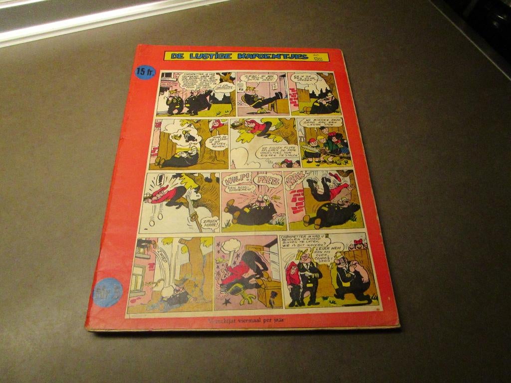 De Lustige Kapoentjes - nr 5 - 1958 - 1e druk, Boeken, Gelezen, Marc Sleen, Eén stripboek, Ophalen of Verzenden