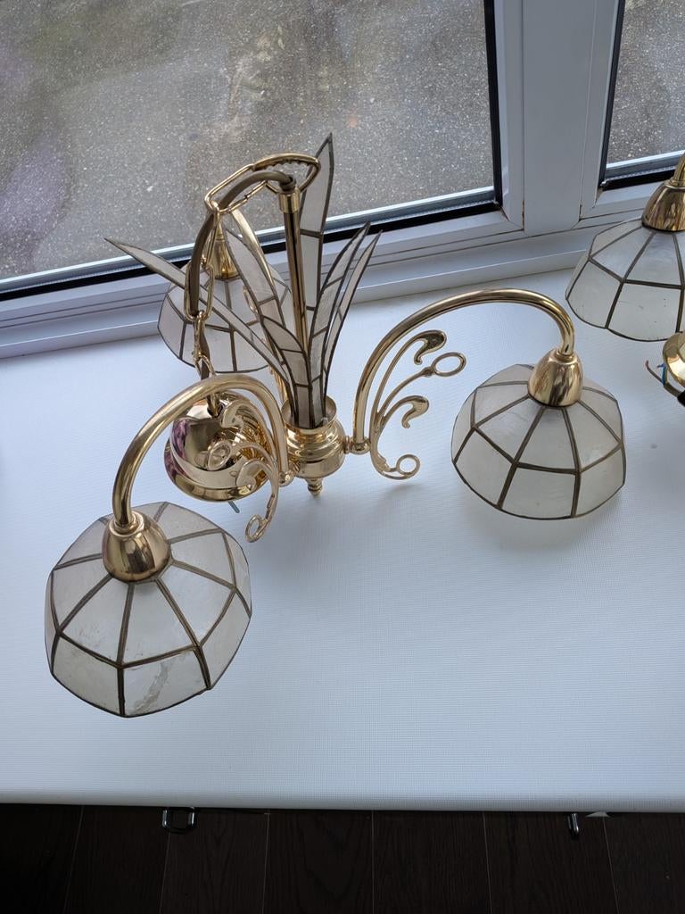 Set van twee lusters Tiffany Art Nouveau, Huis en Inrichting, Ophalen