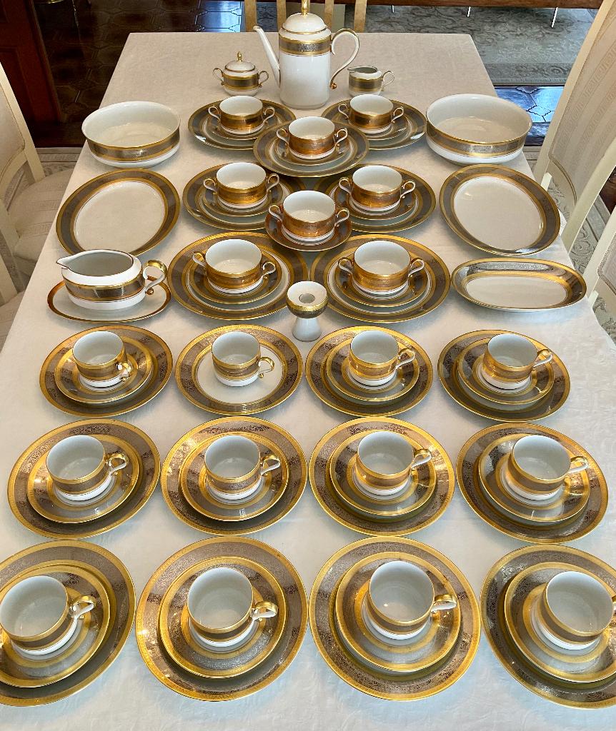 RARE Servies DW Karlsbader Gold Platine 68 pièces, Antiquités & Art, Enlèvement