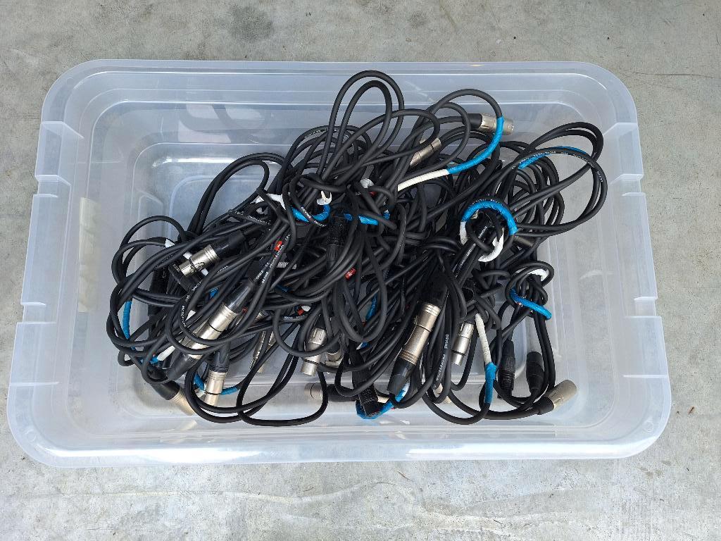 te koop DMX kabels 16 stuks van 3.0 meter, Ophalen, Zo goed als nieuw, Licht