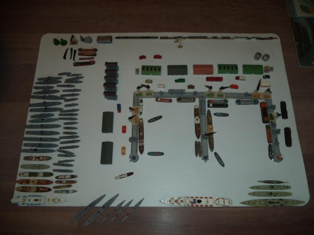 Port, navires Tri-ang et plus encore......., Antiquités & Art, Antiquités | Jouets, Enlèvement ou Envoi