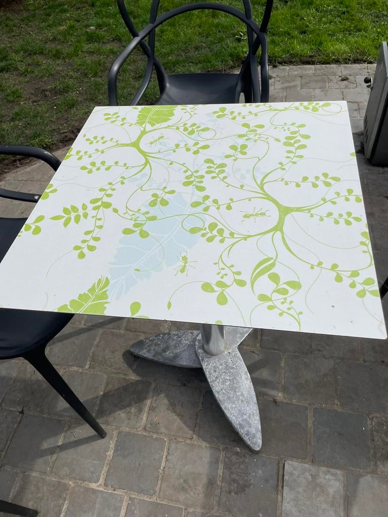 3 tables pliables de terrasse horeca, Enlèvement ou Envoi, Utilisé